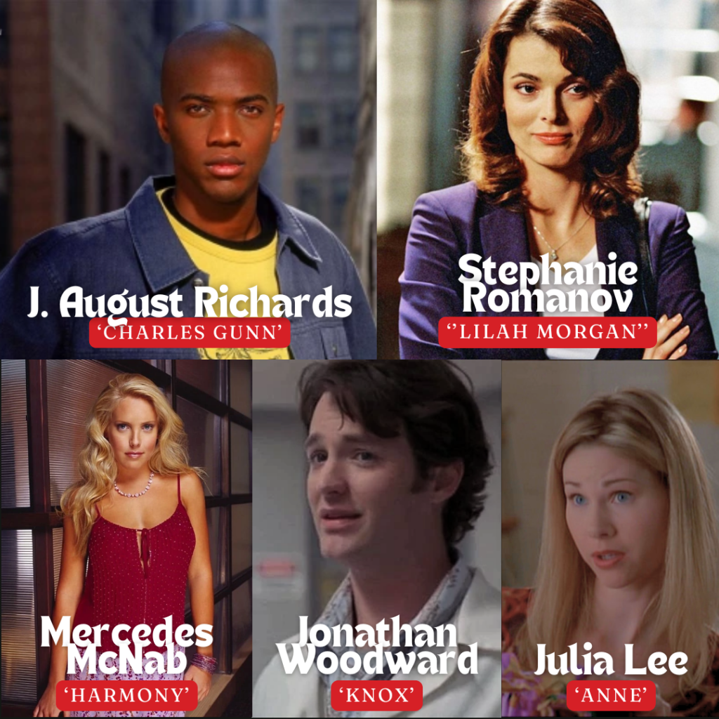 Angel cast J. August Richards, Stephanie Romanov, Mercedes McNab, Jonathan Woodward and Julia Lee